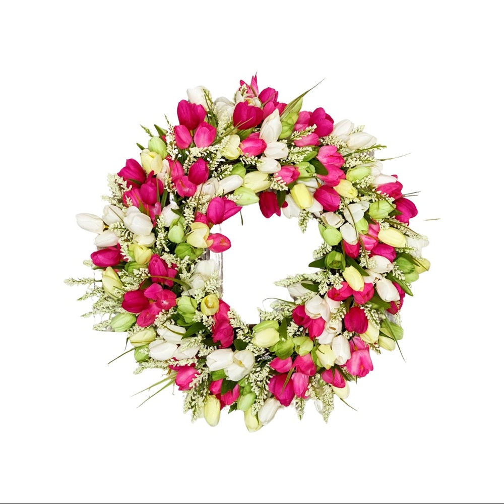 Spring Tulip Wreath